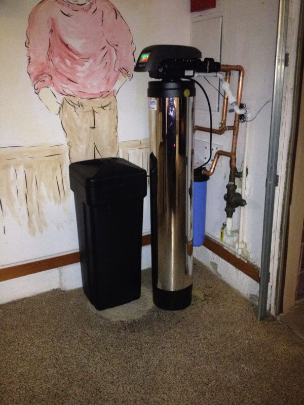 water softener with pre-carbon filter