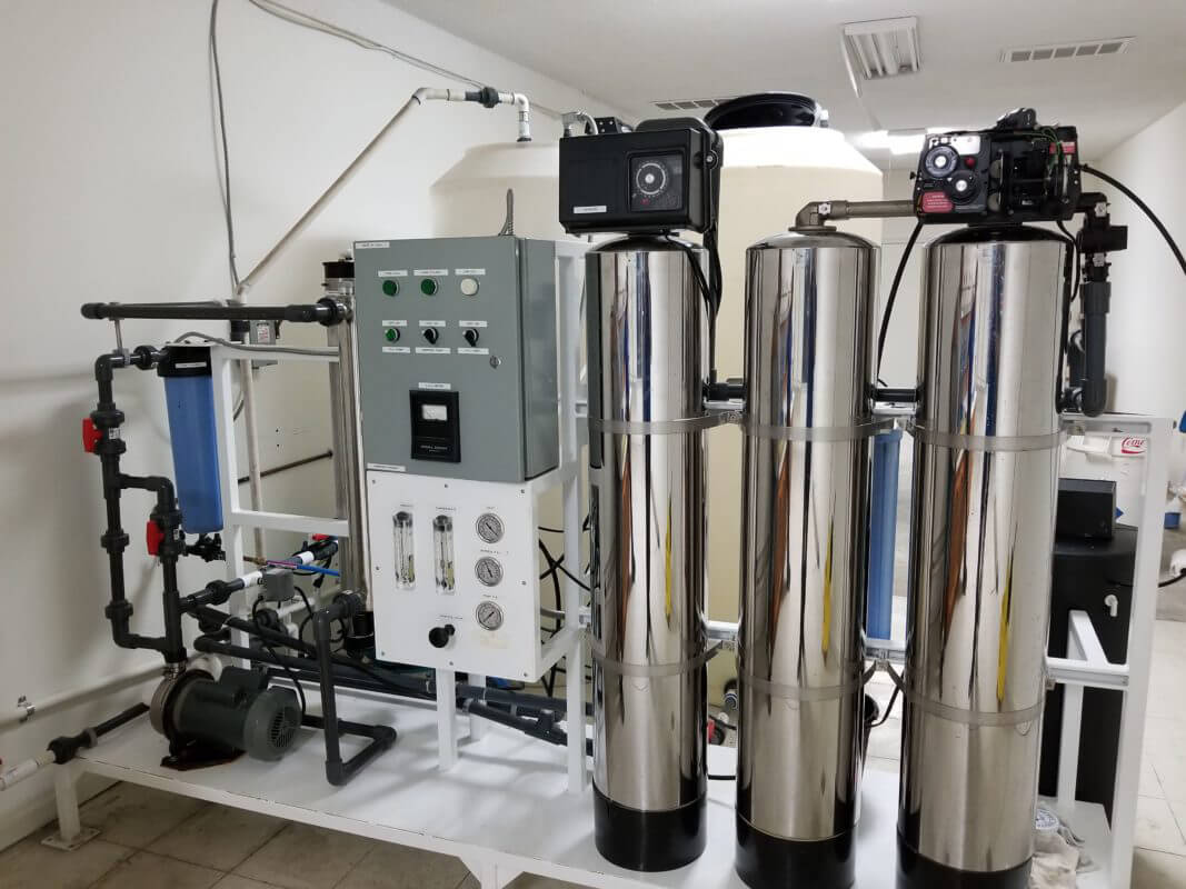 commercial reverse osmosis with water softener and carbon filter