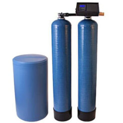 dual tank water softener with 9100 SXT fleck valve