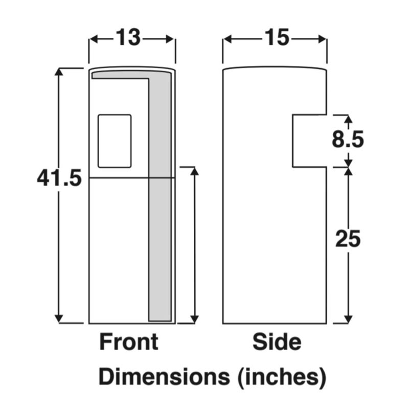 Vertex PWC1800 BottleLess 2Temp Water Cooler Water Filtration San