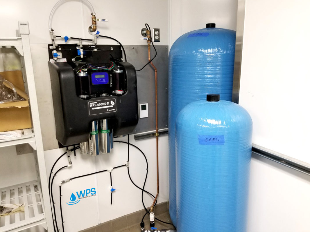 Large commercial reverse osmosis cooking steamers