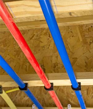 Replaced copper pipe with PEX