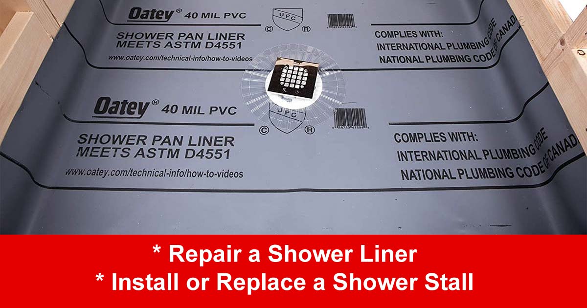 Shower pan liner installation , shower stall replacement WPS San Diego
