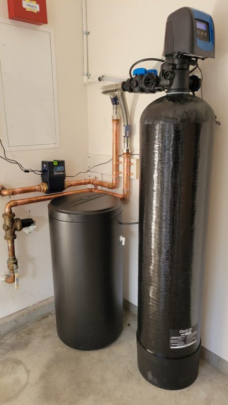 Water Softener salt base with water conditioner with control valve Pentair 5810sxt