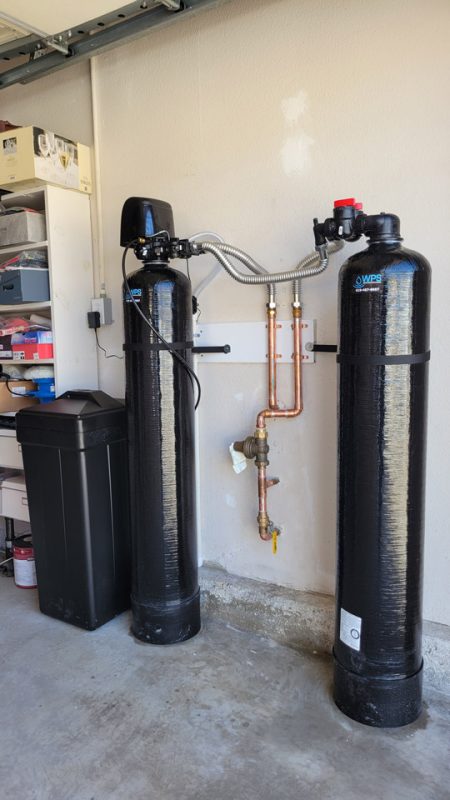 Dual Tank Water Softener and Water Conditioner installed in San Diego