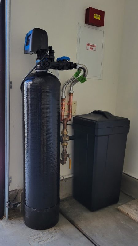 pentair 5810 SXT control valve water softener to remove Calcium and magnesium from San Diego Water