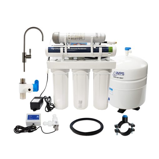 GRO 6-Stage-UV Reverse Osmosis Kit with Pentair 50 GPD Membrane 1:1