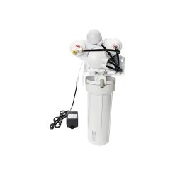 Right side view of the GRO 7-Stage Reverse Osmosis System, highlighting the mineral/alkaline and UV filter compartments along with the system's sturdy construction.