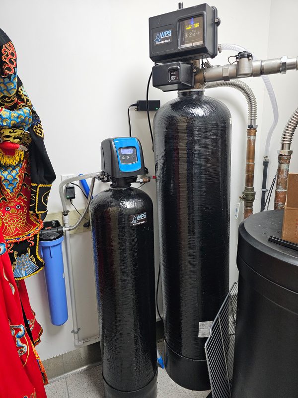 Commercial (restaurant) water softener with separate line drinking water system.